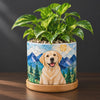 Custom Cute Dog Cat Mosaic Style Photo Plant Pot For Dog, Cat Lovers LM32 670609