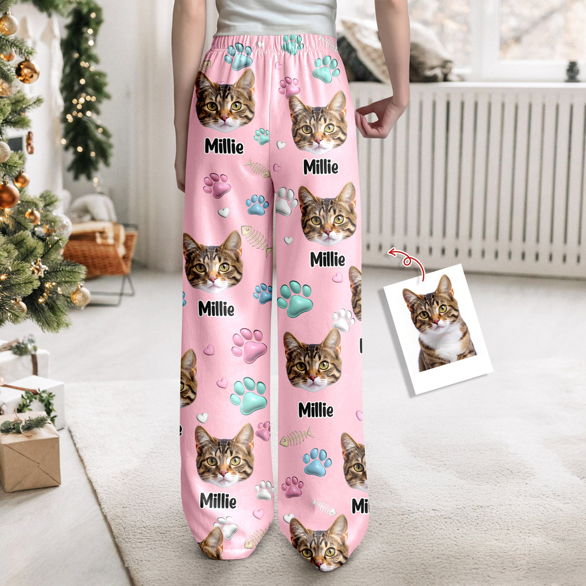 Custom Cat Face Personalized Sweatpants Gift For Cat Lovers HA75 898132