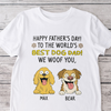 To The World Best Dog Dad Bright Shirt Personalized Gift For Father's Day HO82 893708