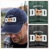 Custom Photo Cat Dad, Cat Mom Washed Denim Baseball Cap HA75 897222