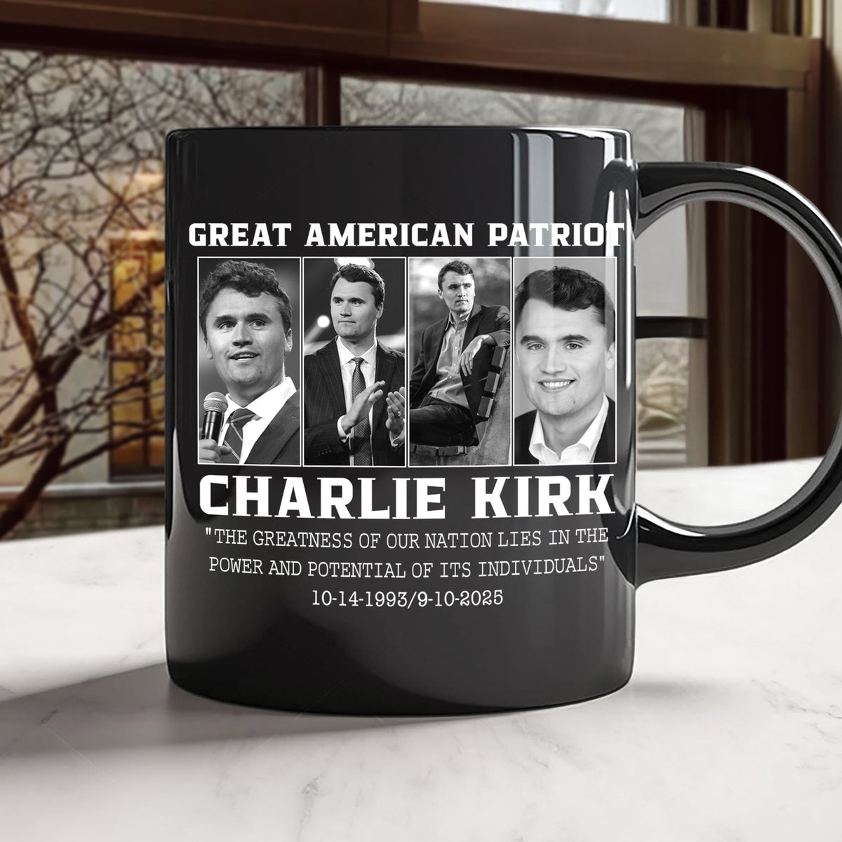 Prayers Up for Charlie Kirk Great America Patriot Black Mug HO82 65746