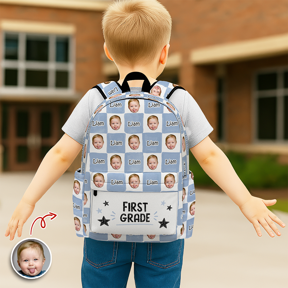 Personalized Photo & Name Backpack - Gift for Kids, Back to School HO82 902764