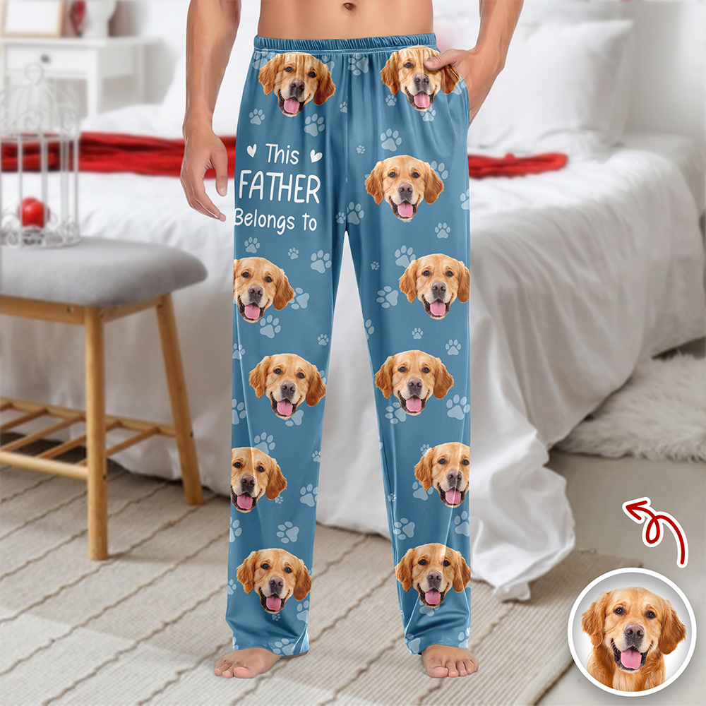 Custom Dog Photo This Mother Belongs to Sweatpants Personalized Gift for Pet Lovers TH10 169281