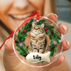 Custom Photo Cat Lovers - Personalized Glass Ornament CH07 899700
