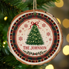 Custom Name Christmas Tree Wood Slice Ornament, Holiday Decor Gift For Family LM32 670499