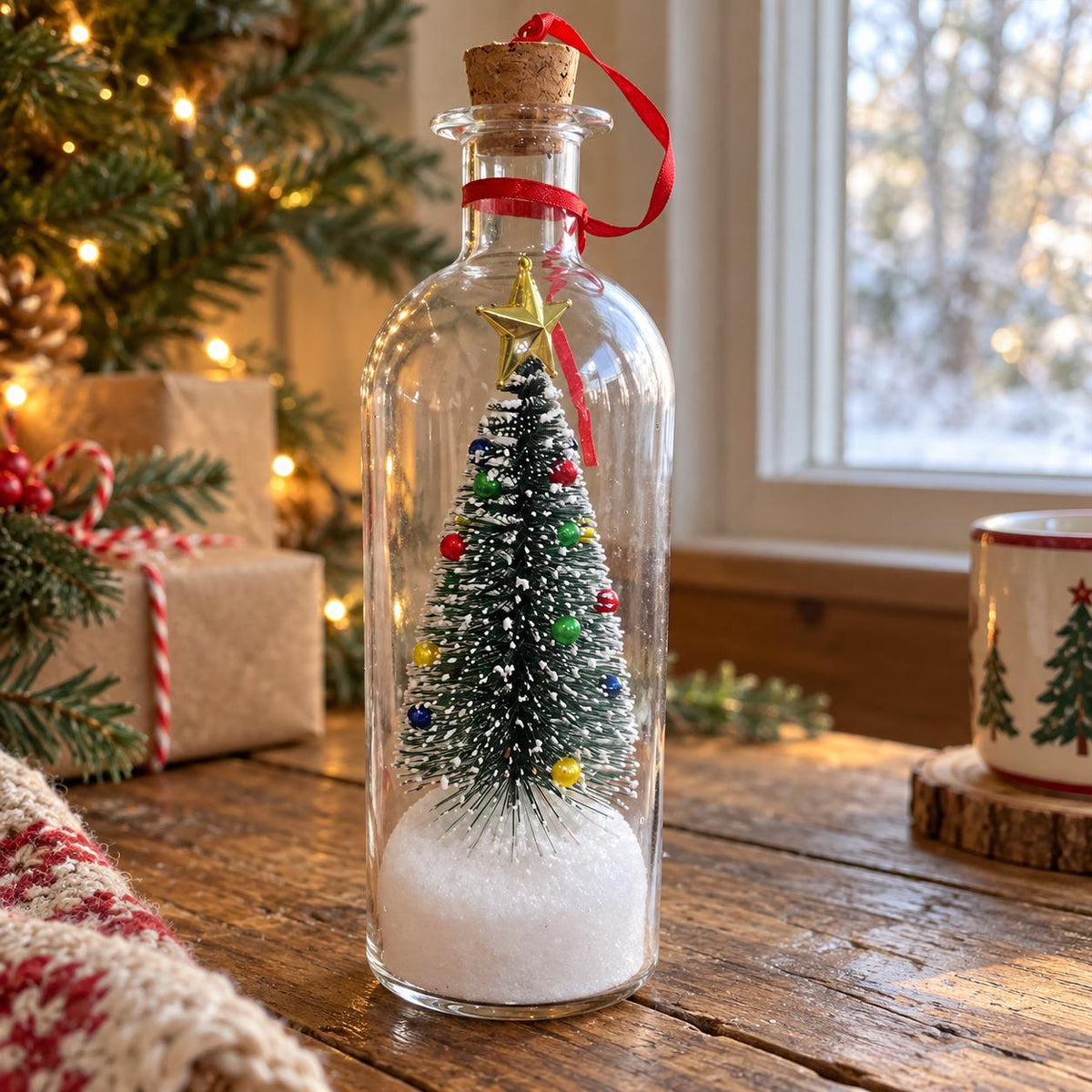 Recordable Voice Message Christmas Bottle Tree Ornament, Keepsake for Family LM32 670073