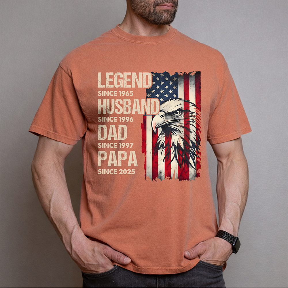 Personalized Legend Husband Dad US Flag Comfort Shirt TH10 169517