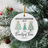 Personalized First Christmas As A Family Ceramic Ornament For Christmas TH10 894985
