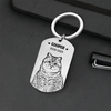 Custom Drawing Pencil Photo For Pet Lovers Metal Keychain LM32 893409