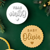 Personalized Baby Shower Cookie Stamp - Custom Name Baking Gift CH07 180138