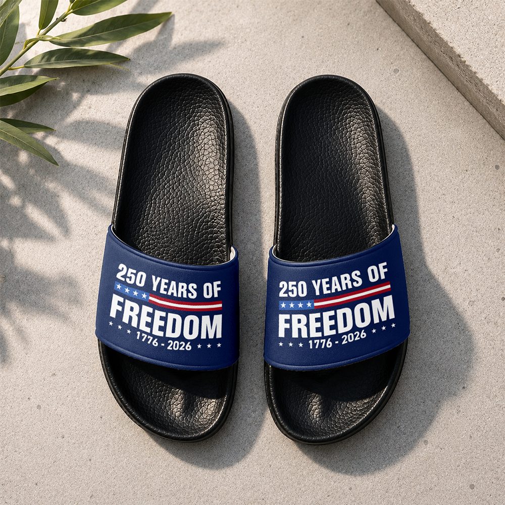 250 Years Of Freedom 1776-2026 Slide Sandals CH07 911644