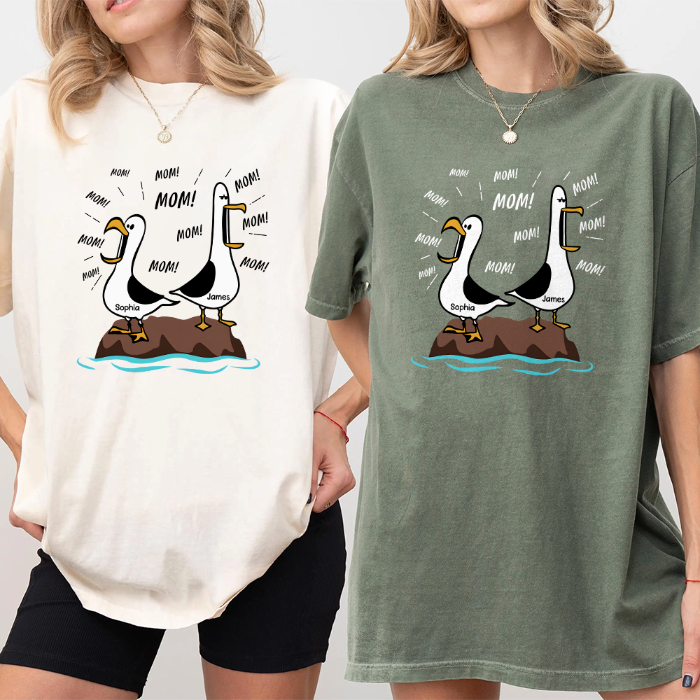 Seagull Mom Mom Mom Personalized Comfort Shirt Funny Mother's Day Gift For Mom CH07 911302