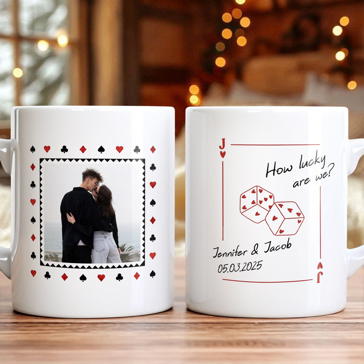 Custom Photo How Lucky Are We Mug Anniversary Gift For Couple CH07 910370