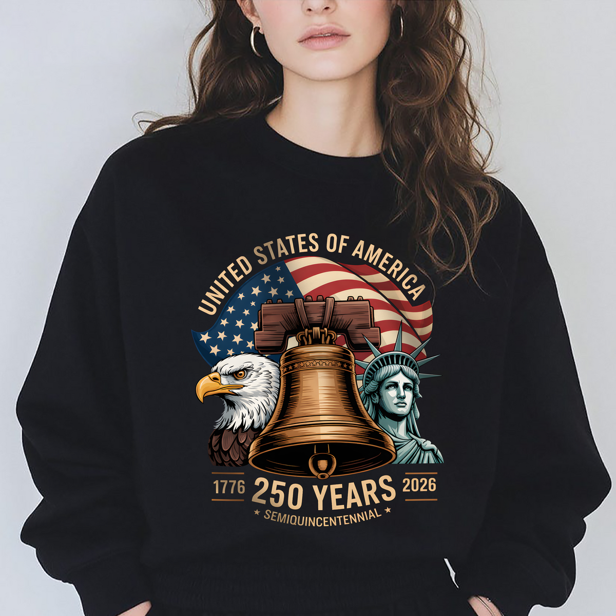 United States Of America 250th Anniversary 1776-2026 Semiquincentennial Dark Shirt LM32 899589