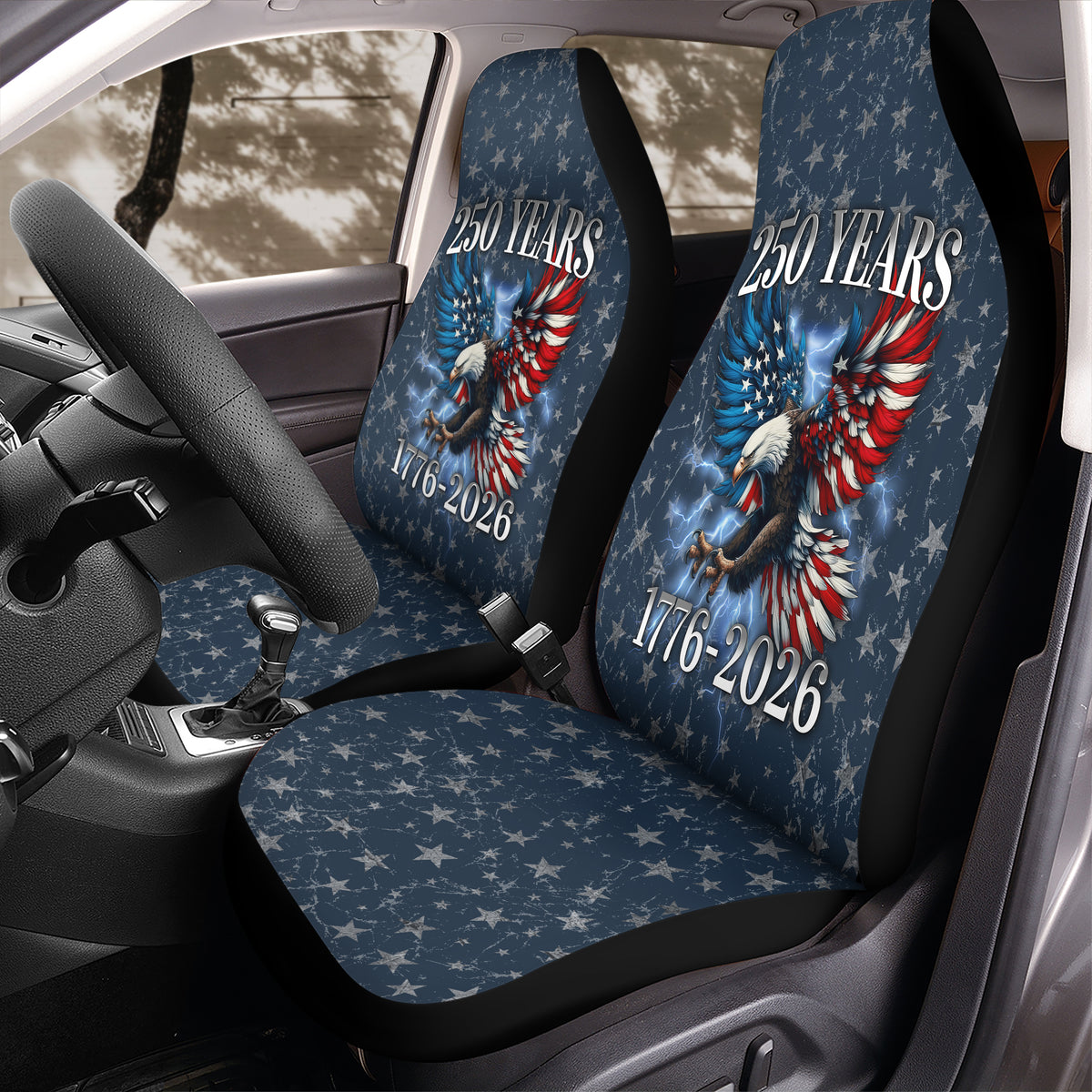 Personalized 250th Anniversary Eagle Patriotic American Car Seat Cover LM32 899553
