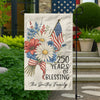 Custom Family Name 250 Years America, 1776-2026 USA 250th Garden Flag TH10 898311