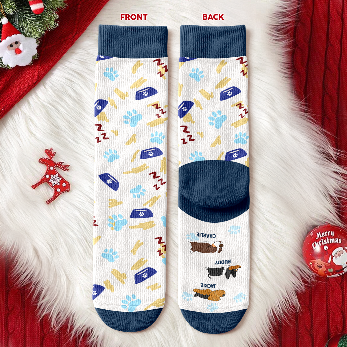 Wake Me Up Never - Personalized Crew Socks HO82 894906