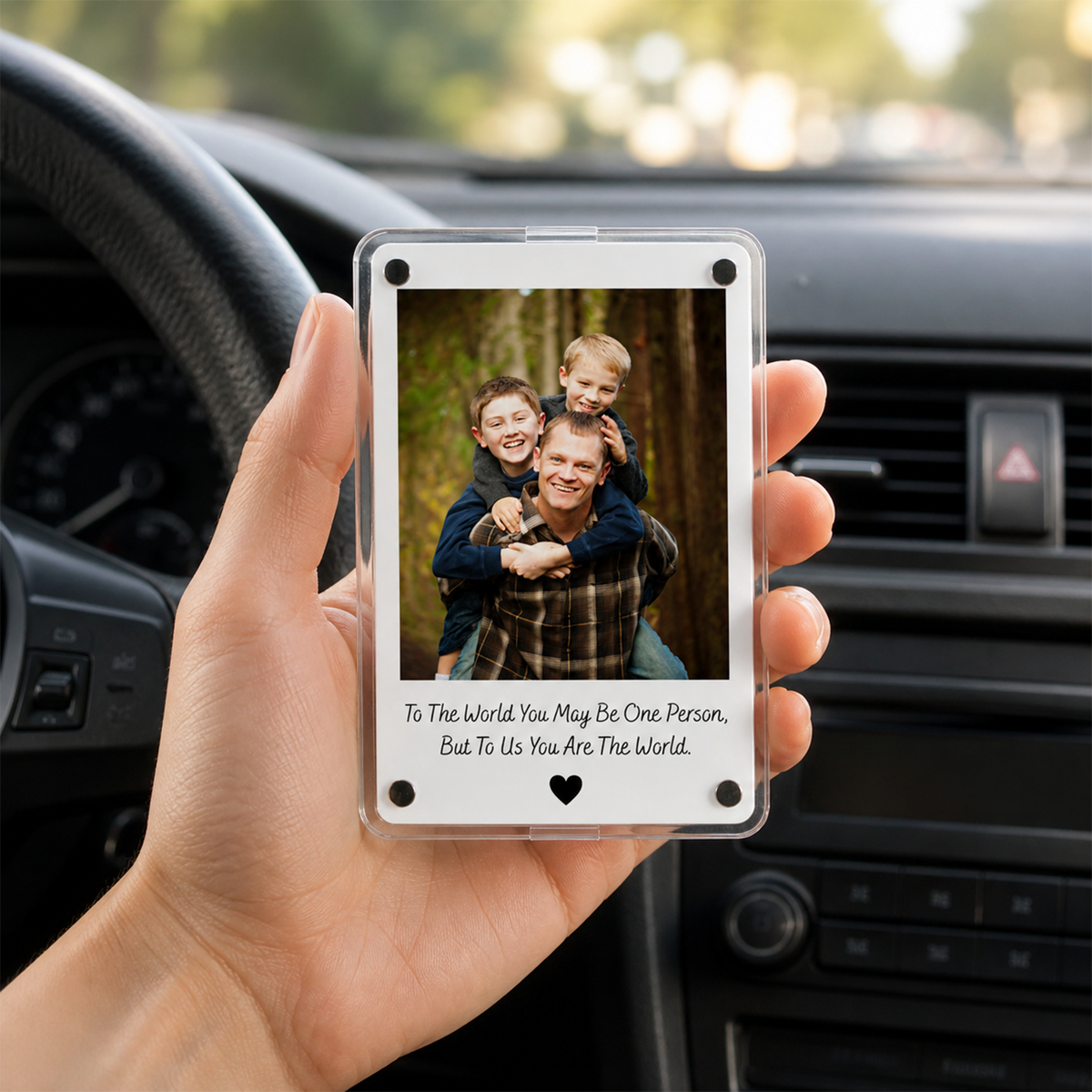Custom Photo Car Visor Clip Meaningful Father’s Day Keepsake Gift HO82 902330