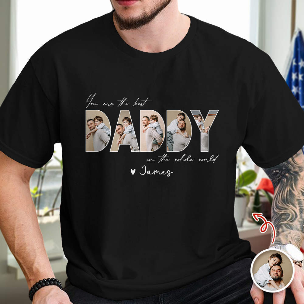 Custom Photo You Are The Best Dad In The Whole World Dark Shirt TH10 169633