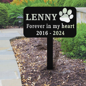 Custom Dog Name Memorial Garden Stake TH10 891471