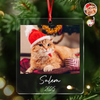 Custom Cat Photo Acrylic Ornament Christmas Gift For Cat Lovers LM32 895771