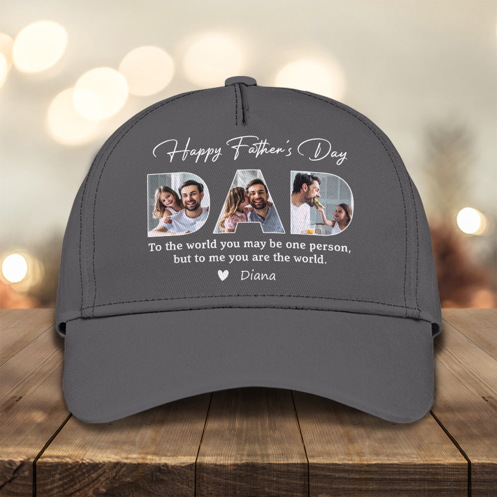 Custom Photo Happy Father's Day Family Classic Cap TH10 892933