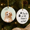 Custom Photo You Were My Favorite Hello And My Hardest Goodbye Pet Memorial Ceramic Ornament LM32 669741