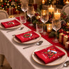 Personalized Letter Name Christmas Reusable Cotton Napkin HO82 903722