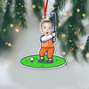 Custom Funny Face Golfer Acrylic Ornament HA75 892714