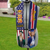 Custom Photo Country Flag Class of 2026 Stoles Sash, Graduation Gift, Senior Gift HO82 901320
