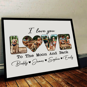 Custom Photo I Love You To Moon And Back Picture Frame TH10 892187