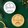 Personalized Name Baked With Love For Mommy, Daddy Cookie Stamp LM32 670529
