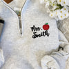 Personalized Teacher Name Embroidered Teacher Quarter Zip Sweatshirt CH07 911984