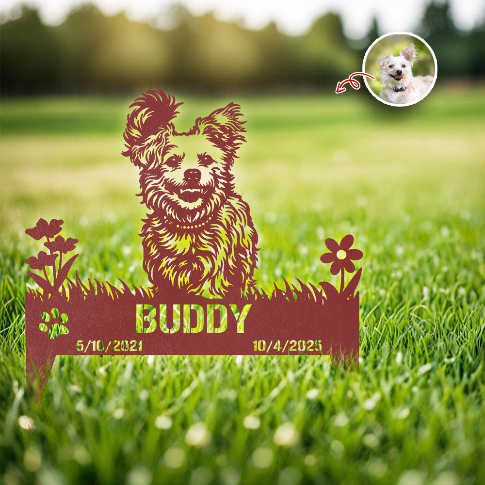 Custom Dog Cat Photo For Memorial Garden Stake TH10 898337