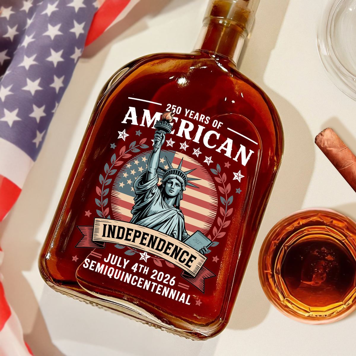 250 Year Of American Independence Whiskey Bottle LM32 895299