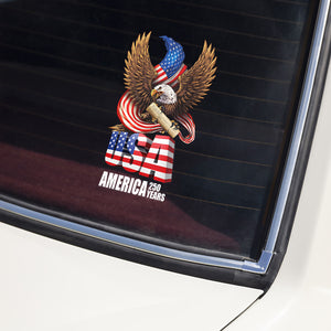 USA America 250 Years Eagle US Flag Car Window Decal Sticker HA75 898730