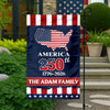 USA 250th Birthday Anniversary America Garden Flag Patriotic Decor CH07 910044
