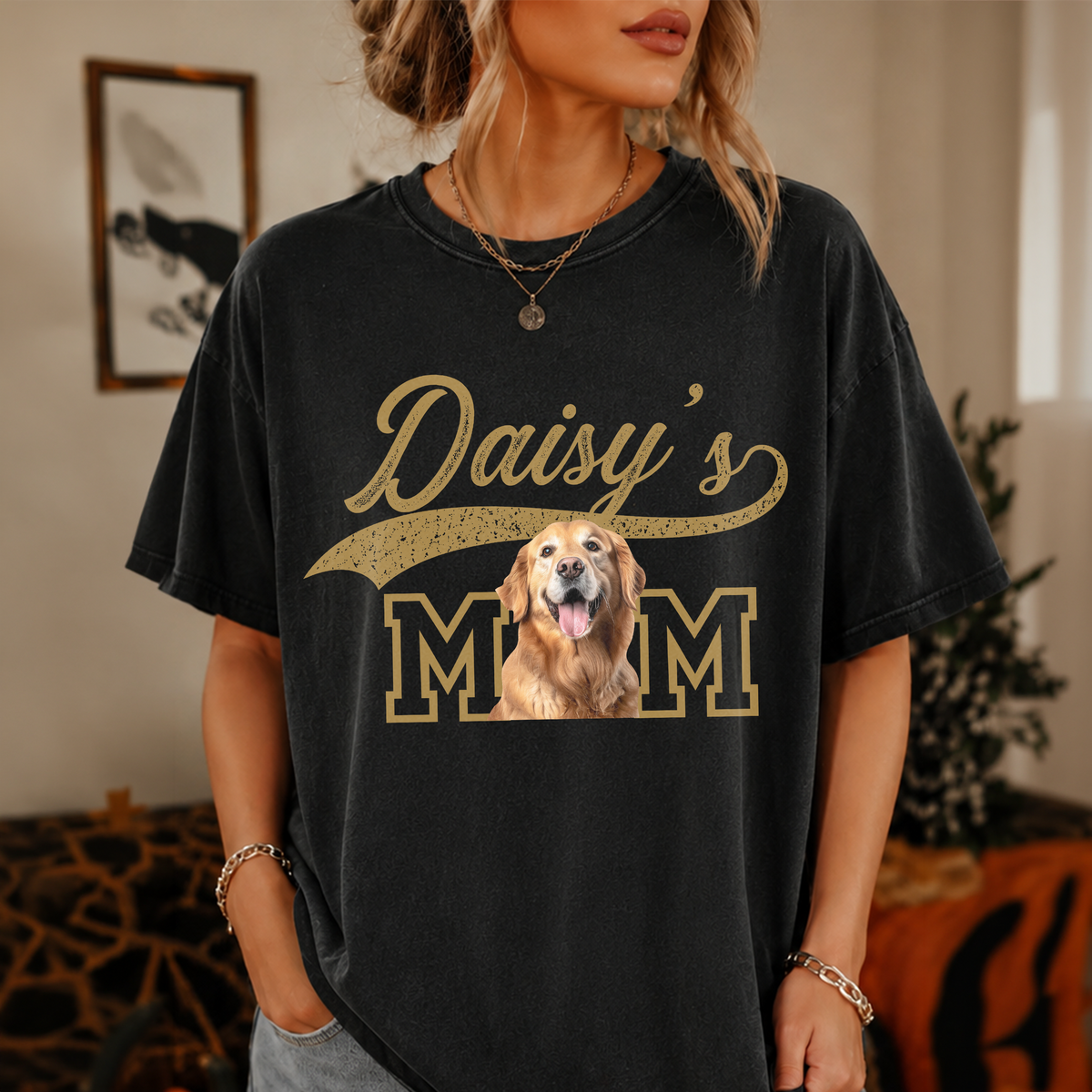 Custom Dog Photo Dad Mom Vintage Comfort Shirt HO82 903926