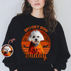 Custom Dog Cat Photo Pet Spooky Halloween Dark Shirt HO82 894986