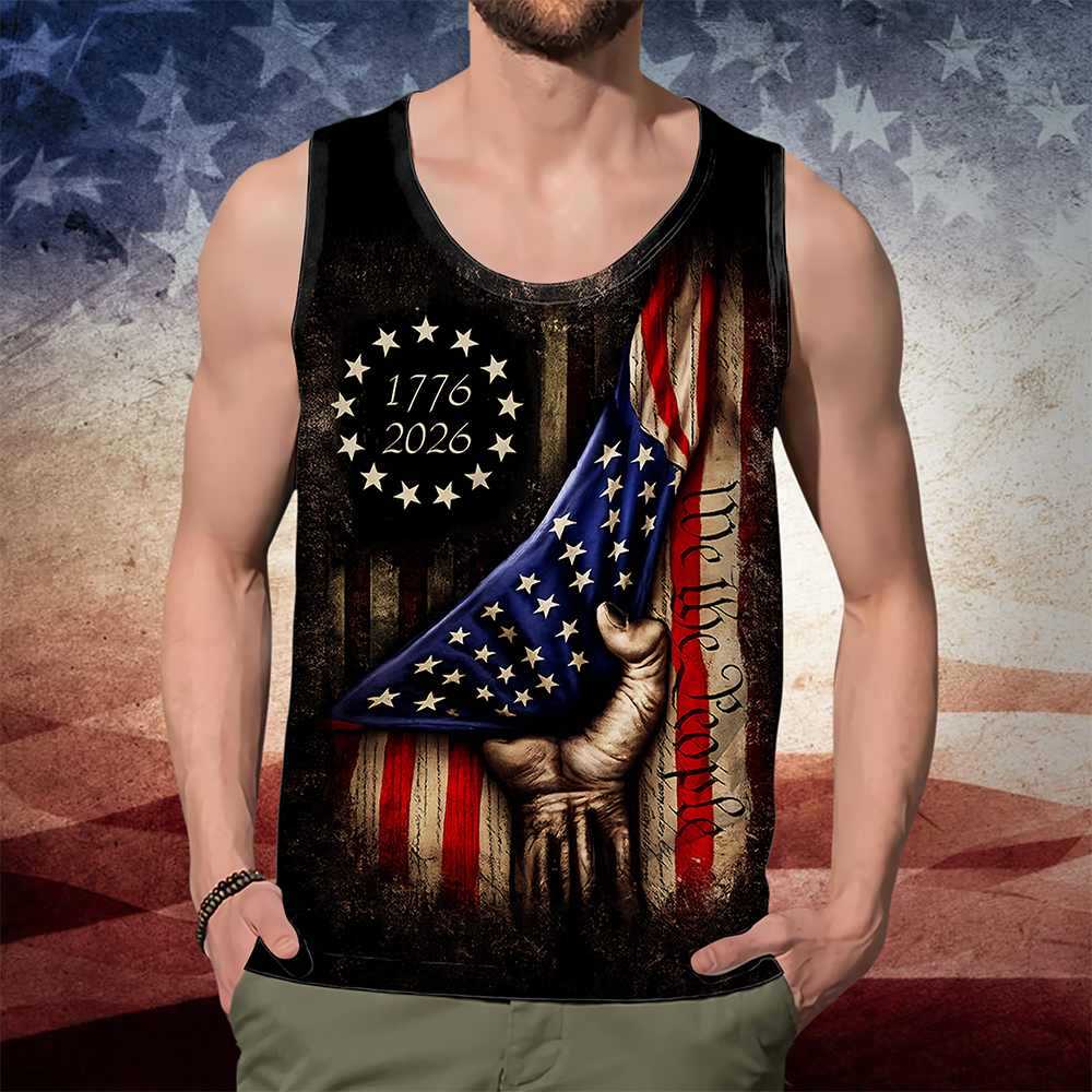 We The People 1776-2026 US Flag Tanktop HA75 920992