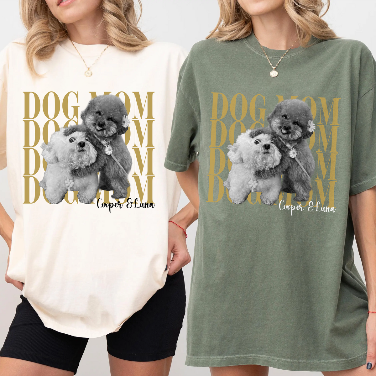 Custom Photo Dog Mom, Dog Dad Vintage Comfort Shirt - Personalized Gift For Dog Lovers CH07 911956