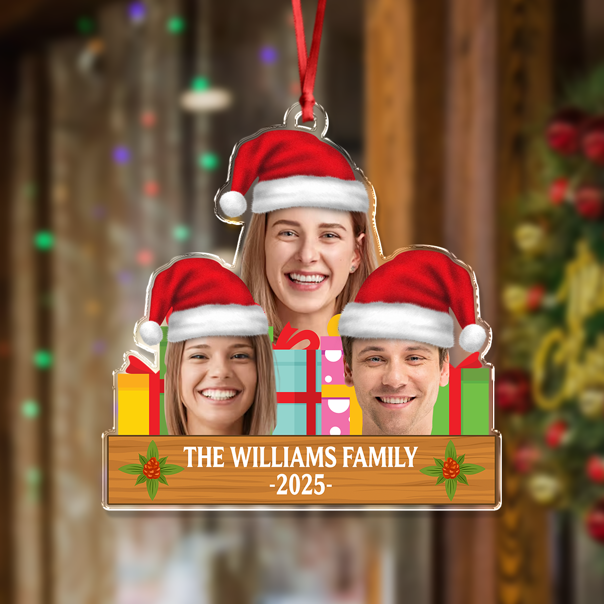 Custom Christmas Family Photo Acrylic Ornament Gift For Family TH10 894859