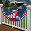 Personalized God Bless America 1776 - 2026 Eagle Non-Pleated Fan Flag LM32 899029