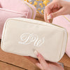 Personalized Name Embroidered Corduroy Cosmetic Bag, Bridesmaid Gifts, Bachelorette Party Gifts HO82 900522
