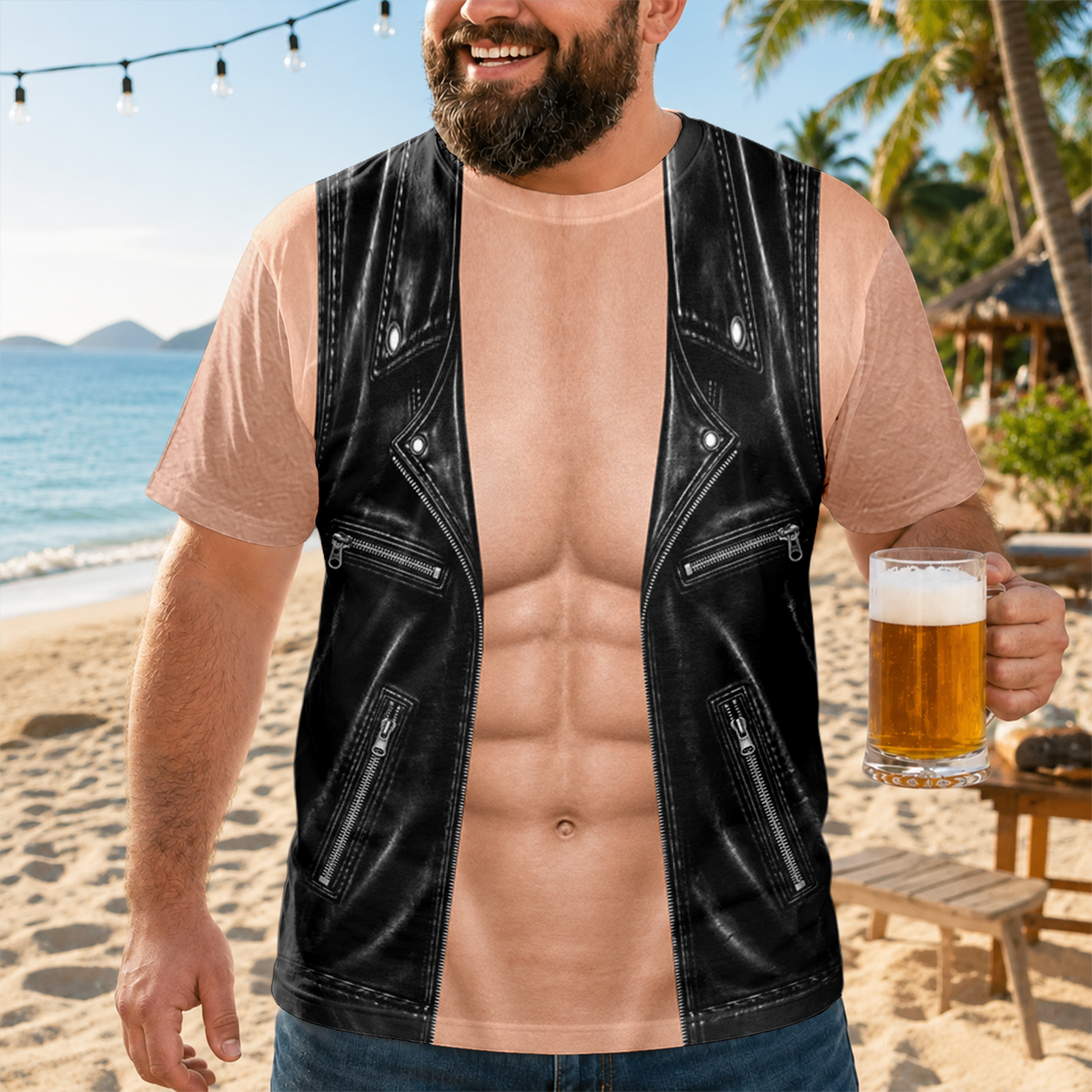 Personalized Funny Muscle Biker 3D Shirt - Novelty Gift for Men TH10 170463