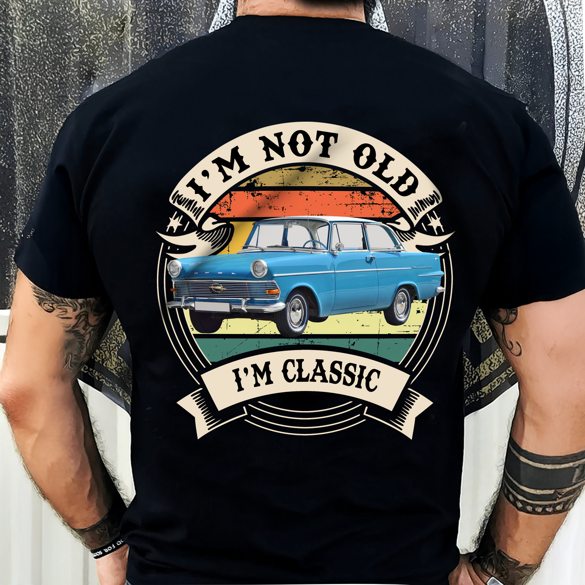 This Is How I Roll - Custom Car Photo Route 66 Vintage Back Side Dark Shirt CH07 896600