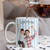 Custom Photo Daddy With Baby Striped Mug for Dad - Father's Day Gift, New Dad Gift LM32 668931