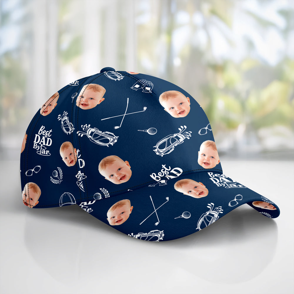 Custom Photo Best Dad By Par Classic Cap - Gift for Golf Dad HA75 921280