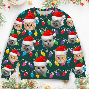 Custom Face Christmas Family Pet Funny Xmas Leds Ugly Sweater HA75 891390