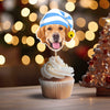 Custom Photo Cute Dog Cupcake Topper Christmas Gift For Dog Lovers TH10 894753